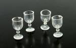 Load image into Gallery viewer, 1:12 Scale 4 Pc Clear Empty Stemware SET #Fa40319

