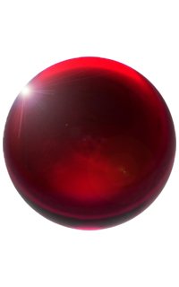 Red Acrylic Contact Juggling Ball - 76mm (3 Inches) by Fire Mecca