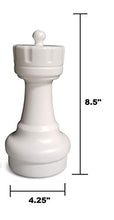 Load image into Gallery viewer, MegaChess Individual Chess Piece - Rook - 8.5 Inches Tall - White - Not Intended for Home Decor

