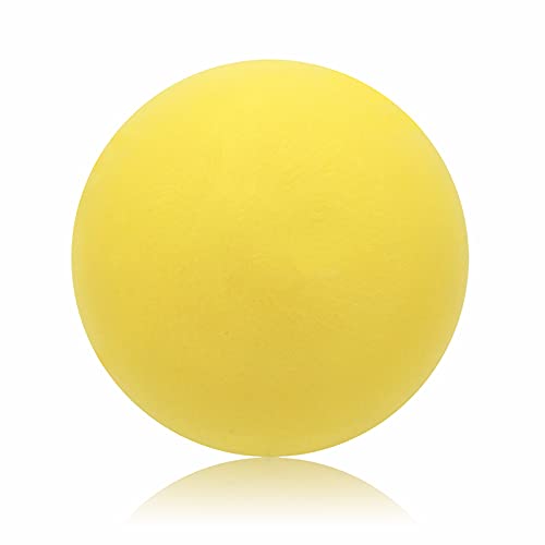 BUHOET 7-Inch Uncoated High Density Foam Ball - for Over 3 Years Old Kids Foam Sports Balls - Soft and Bouncy, Lightweight and Easy to Grasp Foam Silent Balls are Safe for Younger Children (Yellow)