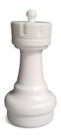 MegaChess Individual Chess Piece - Rook - 8.5 Inches Tall - White - Not Intended for Home Decor