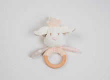 Load image into Gallery viewer, Toy-Rattle with Wooden Teether, ELFIKI, Hypoallergic (Elf Aili)
