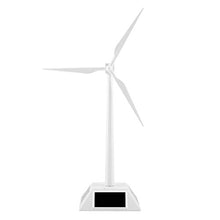 Load image into Gallery viewer, Solar Wind Mill Toy, Solar Powered Wind Mill, Windmill Generator Desktop Gadget Desktop Windmill Model for Office Garden Kitchen Toy Store School Bar
