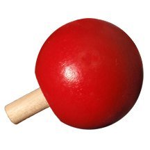 Wood Spin Top RED-Bag of 1