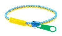 Zip Itz Bracelet (Yellow/Green/Blue - Colors May Vary)