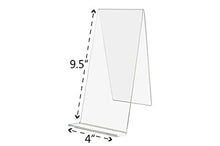 Load image into Gallery viewer, Marketing Holders Easel 4&quot; W Easel with an Open Face Counter Top Slant Back Value Pack of 6 Salons Galleries Literature Book Holder Real Estate Agents Insurance Restaurants Journal Schools
