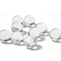 SHISI 10mm 14mm 16mm Transparent Glass Marbles, 20pcsPack Transparent Solid Marble for Slingshot Shooting & Marble Track & Traditional Marbles Games(14mm)