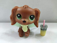 Littlest Pet Shop LPS#252 Brown Cocker Spaniel Dog Toy W/Accessories