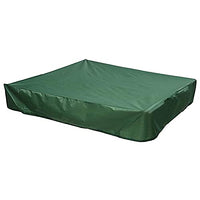 Sandbox Cover with Drawstring Sandpit Pool Cover,Sandbox Protection Cover Square Green Beach Sandbox Canopy,Oxford Waterproof Dustproof Sandpit Pool Cover for Kids Toy Protection Outdoor Garden