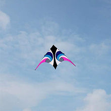 Load image into Gallery viewer, GOOD FOR EYE HEALTH. Gazing at the blue sky flying Amazing Large Triangle Kite,Colorful Life Kite for Kids &amp; Adults,String Line Toys Easy To Fly Kites with Colorful Colors Tail Good Kites for Kids and
