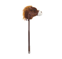 Load image into Gallery viewer, Linzy Adjustable Horse Stick With Sound, Dark Brown, 36&quot;
