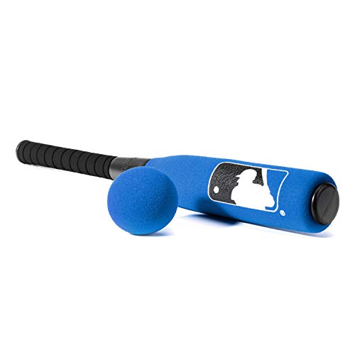 Franklin Sports MLB Kids Foam Baseball Bat + Ball Set - Jumbo Oversize Toy Bat + Foam Ball for Kids + Toddlers - Blue - 24