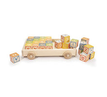 Load image into Gallery viewer, Uncle Goose Classic ABC Blocks with Wagon - Made in The USA
