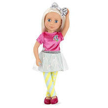 Load image into Gallery viewer, Glitter Girls Dolls by Battat  14-inch Posable Doll Kianna with Colorful Outfit  Pink Top with Roller Skate Patch, Pom Pom Skirt, Leggings, and Glitter Shoes  Toys, Clothes, and Accessories for Kid
