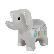 Load image into Gallery viewer, My Babys First Bank Piggy Bank  Ceramic Animal Bank and Nursery Piggy Bank for Baby Boys, Girls, Toddlers, and Kids (Elephant)
