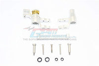 GPM for Traxxas 1/10 Maxx 4WD Monster Truck Upgrade Parts Aluminum Steering Assembly - 1 Set Silver
