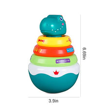 Load image into Gallery viewer, Roly Poly Baby Development Toys 6 to 12 Months, Chibon Weeble Wobble Tummy Time Toys, Dinosaur Tumbler Wobbler Toys for Infant Boy Girl Gifts
