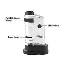 Load image into Gallery viewer, Jeanoko LED Microscope Zoom HD Inspection 20X to 40X Digital Magnification Endoscope Handheld Illuminated Microscope for Students with Base
