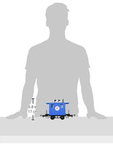 Load image into Gallery viewer, Bachmann Industries Li&#39;L Big Haulers Caboose G-Scale Short Line Railroad with Blue/Silver Roof, Large
