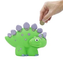 Load image into Gallery viewer, DreamsEden Mini Dinosaur Piggy Bank, Unbreakble Small Cute Plastic Little Stegosaurus Dino Coin Bank for Girls Boys
