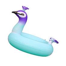 Load image into Gallery viewer, NUOBESTY Peacock PVC Swimming Ring Inflatable Animal Floating Row Float Inner Tubes Ring Beach Summer Party Decoration (90cm)
