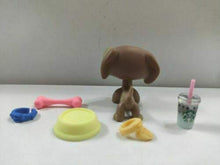 Load image into Gallery viewer, Littlest Pet Shop LPS#1715 Brown Dachshund Dog Blue Eyes/ 5pcs Accessories
