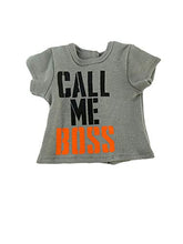 Load image into Gallery viewer, American Fashion World Boys Graphic Call Me Boss T-Shirt Made for 18 inch Dolls Such as American Girl Dolls
