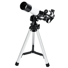 Load image into Gallery viewer, Telescope for Kids Focal Length 400mm Aperture 40mm(400x40mm) with Compass &amp;Tripod&amp; Finder Scope, Refractor Portable Kids&#39; Telescope and Beginners&#39; Telescope for Exploring The Moon and Its Craters
