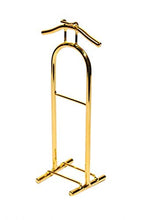 Load image into Gallery viewer, Melody Jane Dollhouse Vintage Brass Valet Clothes Stand Miniature Gents Bedroom Furniture
