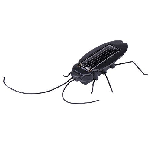 Zetiling Solar Powered Grasshopper, Solar Cockroach Toy, Mini Magic Insect Toys for Kids (02)