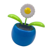 FAKEME Solar Dancing Flower Toy Funny Bobble Head Toys Kid's Educational and Eco-Friendly Toy Gift - Daisy