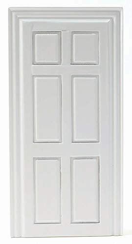Factory Direct Craft Dollhouse Miniature White False Door for Creating and Decorating or Building Dollhouses