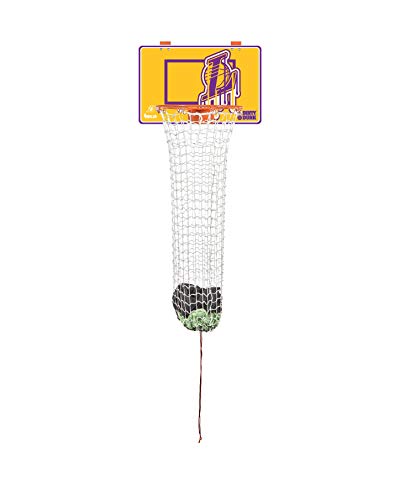 The Dunk Collection Dirty Dunk Over-The-Door Basketball Hoop Laundry Hamper, Los Angeles Lakers, NBA