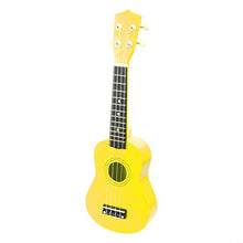 Load image into Gallery viewer, EXCEART 21 Inches Ukulele Guitar Toy, Wooden Ukulele Guitar Toy Funny Musical Instruments for Kids Early Educational  Yellow
