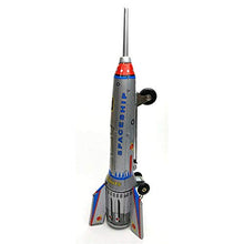 Load image into Gallery viewer, MS378 Iron Plated Rocket Moon Launching Rocket Decoration Toy Tin Toy Wind-Up Toy Photography Props
