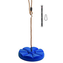 Load image into Gallery viewer, RedSwing Tree Disc Swing for Kids with Adjustable Rope, Rope Swing Seat for Outdoor Indoor Swingset Accessory, Bonus Hanging Strap, Blue

