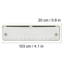 Load image into Gallery viewer, Not Easy to Oxidize and Rust EB Key Hole Mouthorgan for Professionals and Beginners for Harmonica Gift(White)
