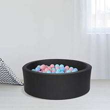 Load image into Gallery viewer, UHAPPYEE Soft Ball Pit for Toddler, 35&quot; x 12&quot; Foam Ball Pit with Removable Cover, Indoor Memory Sponge Round Ball Pit Without Balls - Black
