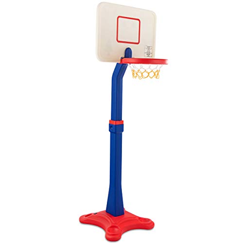 Costzon Kids Basketball Hoop, Adjustable Height Basketball Goal Stand Christmas Birthday Gifts for Boys Girls, Indoor Toy Basketball Set Outdoor Play Sport for Toddlers Age 3-8