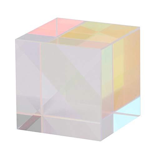Six-Sided High Quality High Presision Cube Optical Glass Prism for Indoor Outdoor for Decoration for Photography(1.5 * 1.5 * 1.5cm)