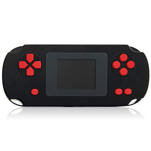 HJKPM Handheld Games Consoles, Impassable 8 Bit Retro Mini Childhood Pocket Games Console with 2 Inch TFT Color Screen Built-in 268 Classic Games,Black