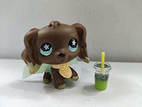Littlest Pet Shop LPS Chocolate Cocker Spaniel Dog Toy W/Accessories