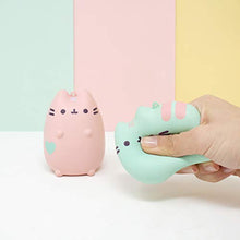 Load image into Gallery viewer, Hamee Pusheen Cute Cat Slow Rising Squishy Toy (2 Piece Set, Pastel Mint &amp; Pastel Pink) [Christmas Tree Ornaments, Gift Box, Party Favors, Gift Basket Filler, Stress Relief Toys]
