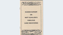 Load image into Gallery viewer, Eugene Burger on Matt Schulien&#39;s Fabulous Card Discoveries - Book

