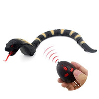 Tipmant RC Snake IR Remote Control Cobra Fake Realistic Naja Animal Crawlers Vehicle Scary Trick Kids Halloween Christmas Prank Toys Birthday Gifts (Grey)