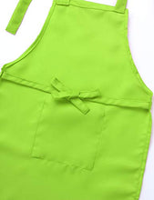 Load image into Gallery viewer, ACSUSS Kids Boys Girls Chef Apron and Hat Set Children Kitchen Cooking and Baking Costume Fancy Dress Up Green 4-8
