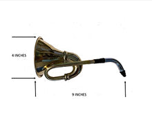 Load image into Gallery viewer, Say What! Large Ear Trumpet 100% Brass Metal Horn for The Hard of Hearing Crowd. Great Party Gag Gift!
