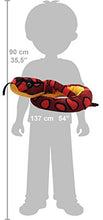 Load image into Gallery viewer, Wild Republic Snake Plush, Snake Stuffed Animal, Plush Toy, Gifts Kids, Rainbow Boa, 54 Inches
