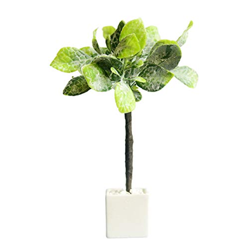 BENBOR DIY Dollhouse Toy Tropical Green Plants Miniature Dollhouse Toy Photography Prop Garden Ornament