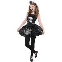 Halloween Ballerina Costume For Women-Black and Silver-1 Set